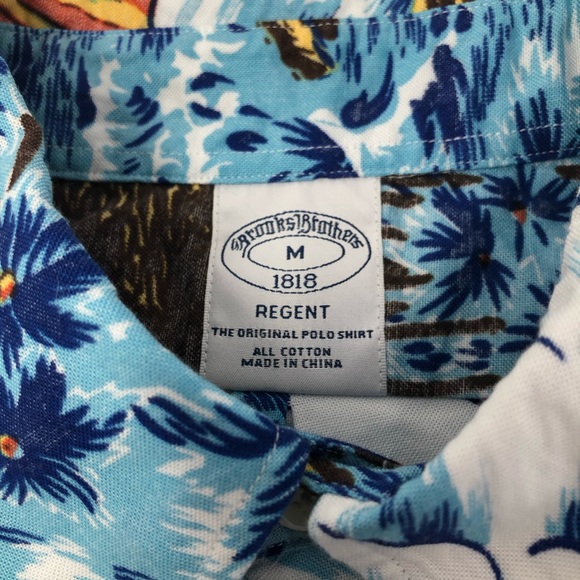 Brooks Brothers Regent Hawaiian Button Down Shirt - Picture 5 of 5